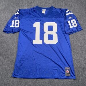 Vintage Indianapolis Colts Jersey Mens Large NFL Football Peyton Manning Reebok